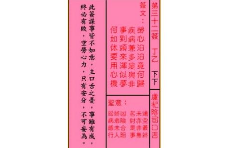 观音灵签1(观音灵签100签解签)