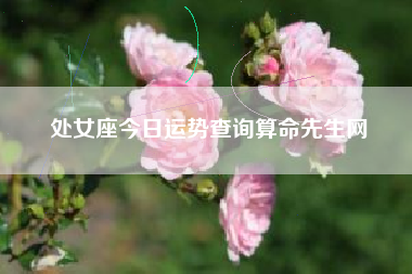 处女座今日运势查询算命先生网