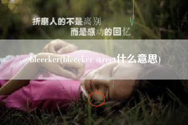 bleecker(bleecker street什么意思)