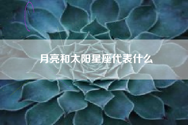 月亮和太阳星座代表什么