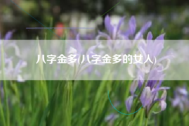 八字金多(八字金多的女人)