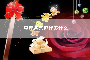 星座各宫位代表什么