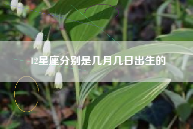 12星座分别是几月几日出生的