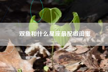 双鱼和什么星座最配做闺蜜