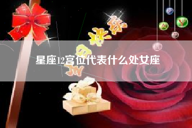 星座12宫位代表什么处女座