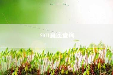 2011星座查询