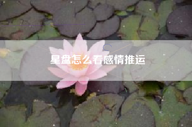 星盘怎么看感情推运