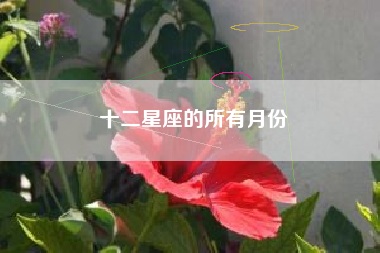 十二星座的所有月份