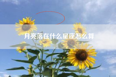 月亮落在什么星座怎么算