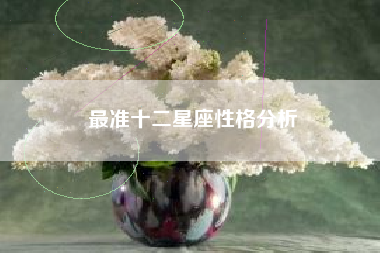 最准十二星座性格分析