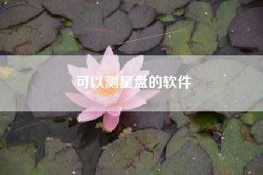 可以测星盘的软件