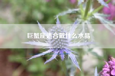 巨蟹座适合戴什么水晶