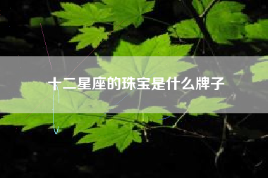 十二星座的珠宝是什么牌子