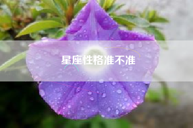 星座性格准不准