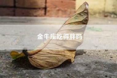 金牛座吃得胖吗