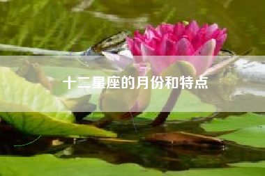 十二星座的月份和特点