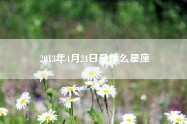 2013年4月24日是什么星座